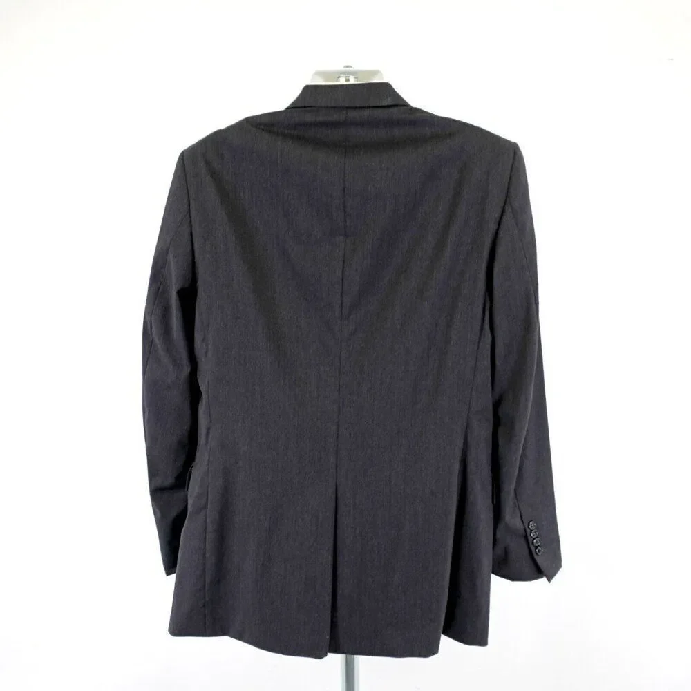 Jos A Bank Signature 42L / Slim 44L Gray Wool Suit Jacket 2 Button Padded Should
